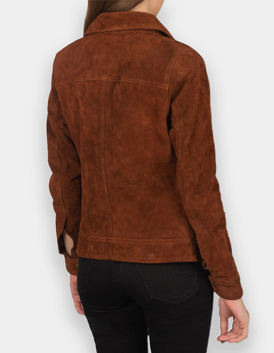 Suede Leather Jacket Handmade Women Suede Jacket Genuine Leather Jacket Biker Jacket Motorcycle Jacket For Women